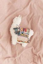 Urban Outfitters Furry Llama Pillow,cream,one Size