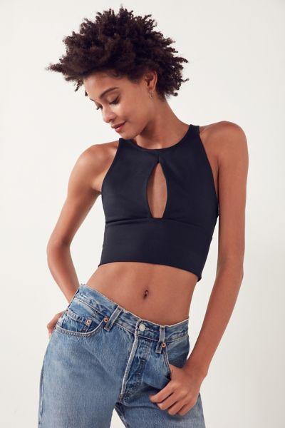 Silence + Noise Kasey Cutout Cropped Tank Top