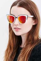 Urban Outfitters Quay My Girl Sunglasses,white,one Size