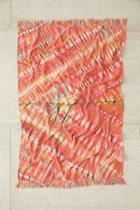 Urban Outfitters Magical Thinking Gemma Tie-dyed Throw Blanket,pink,one Size