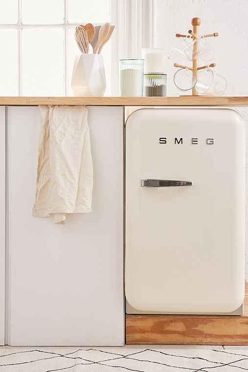 Urban Outfitters Smeg Mini Refrigerator,cream,one Size