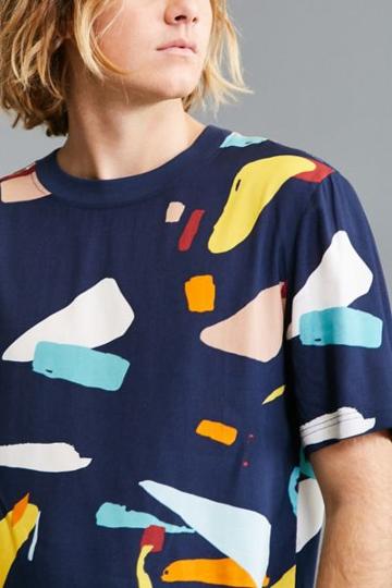 Native Youth Woven Organic Displacement Tee