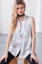Bdg Re-worked Sleeveless Flannel Shirt