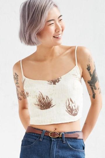 Objects Without Meaning For Uo Palm Print Cropped Top