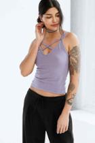 Urban Outfitters Truly Madly Deeply James Strappy Cami,mauve,xs