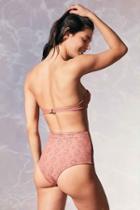 Urban Outfitters Tori Praver Swimwear Daphne High-waisted Bikini Bottom,mauve,l