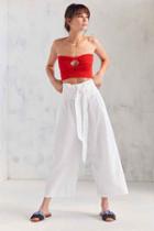 Urban Outfitters Kimchi Blue Simone Paperbag Pant,white,8
