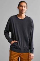 Urban Outfitters Barney Cools Hustler Long Sleeve Tee,washed Black,l