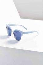 Urban Outfitters Carter Catmaster Sunglasses,blue,one Size