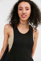 Urban Outfitters Silence + Noise Twist + Tangle Muscle Tank Top,black,l