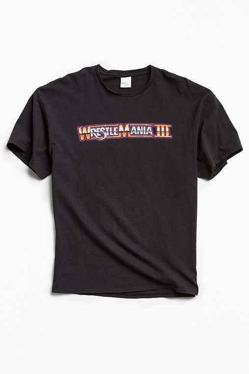 Urban Outfitters Junk Food Wrestlemania Washed Tee,black,m