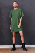 Urban Outfitters Bdg Tobias Oversized T-shirt Dress,green,xs
