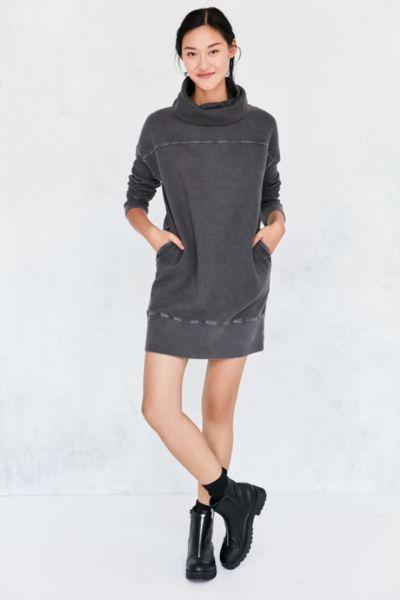 Urban Outfitters Silence + Noise Turtleneck Sweatshirt Mini Dress