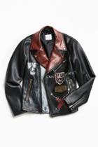 Urban Outfitters Custom Hand Painted Faux Leather Jacket