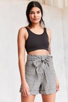 Urban Outfitters Bdg Striped Paperbag High-rise Short