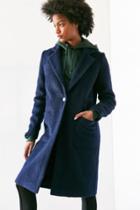 Silence + Noise Fuzzy Brushed Longline Coat