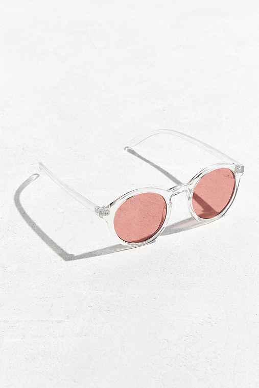 Urban Outfitters Plastic Round Sunglasses,rose,one Size