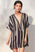 Urban Outfitters Out From Under Lola Beach Kaftan,navy,l