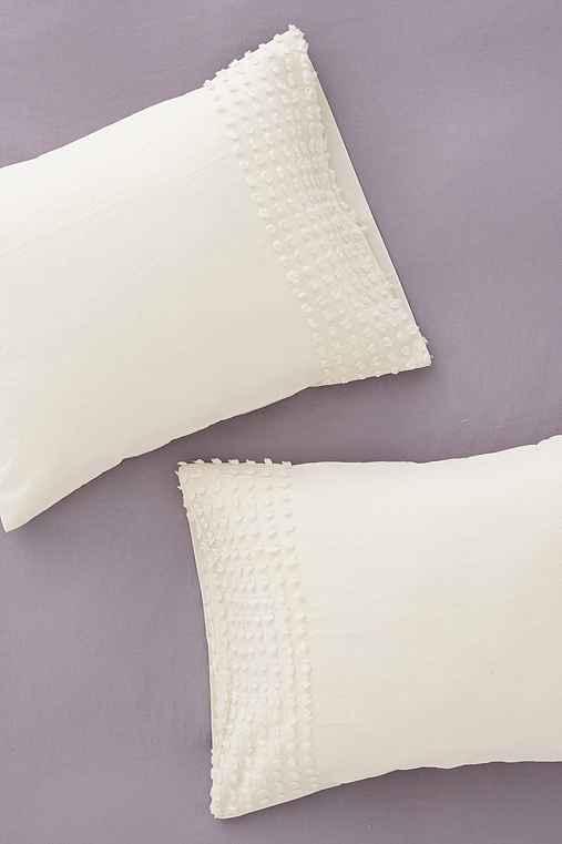 Urban Outfitters Plum & Bow Tufted Dot Sham Set,cream,one Size