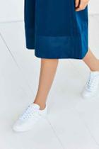Urban Outfitters Adidas Leather Gazelle Sneaker,white,w 8.5/m 7