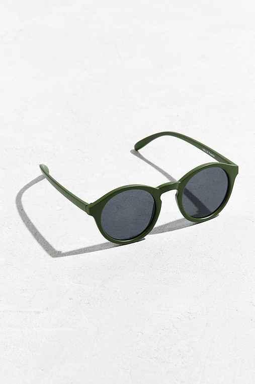 Urban Outfitters Plastic Round Sunglasses,khaki,one Size