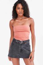 Urban Outfitters Silence + Noise Tal Strapless Top,red,l