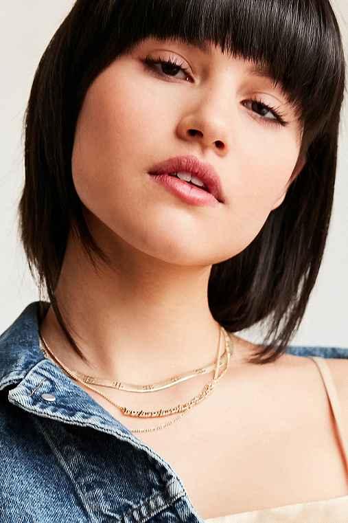 Urban Outfitters Robin Layering Necklace Set,gold,one Size