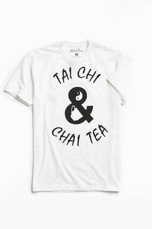 Urban Outfitters Tai Chi & Chai Tea Tee,white,l