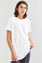 Urban Outfitters Feathers Center Seam Long Tee,white,xs