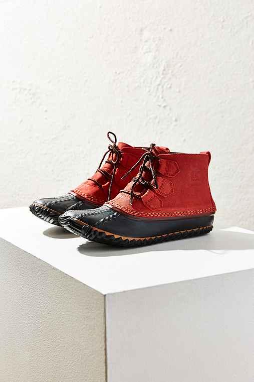 Urban Outfitters Sorel Out N About Leather Boot,red,6