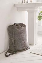 Urban Outfitters Crinkle Gauze Laundry Bag,navy,one Size
