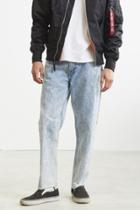 Urban Outfitters Bdg Embroidered Acid Wash Slim Jean