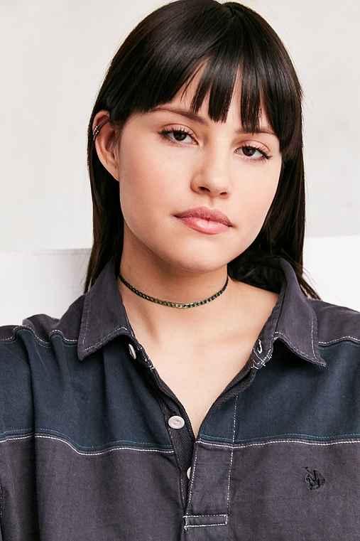 Urban Outfitters Curb Chain Choker Necklace,multi,one Size