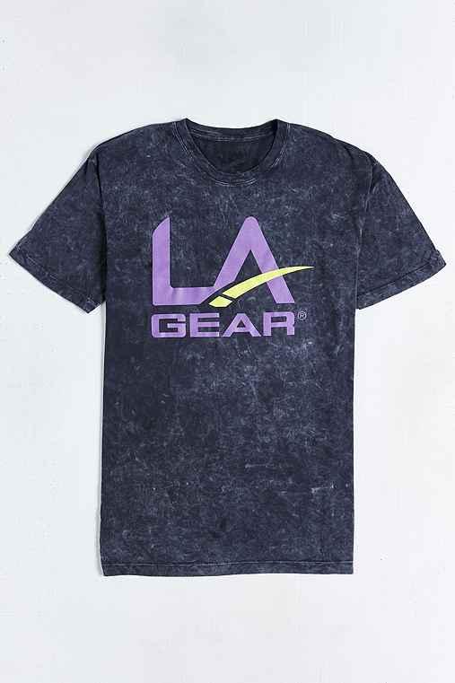 Urban Outfitters La Gear Mineral Wash Tee,washed Black,xl