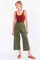 Urban Outfitters Bdg Utility High-rise A-line Culotte Pant,green,m