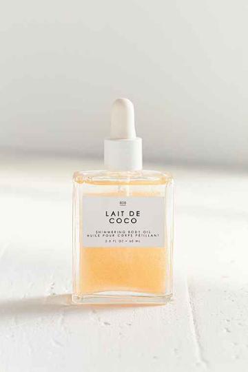 Urban Outfitters Gourmand Shimmering Body Oil,lait De Coco,one Size