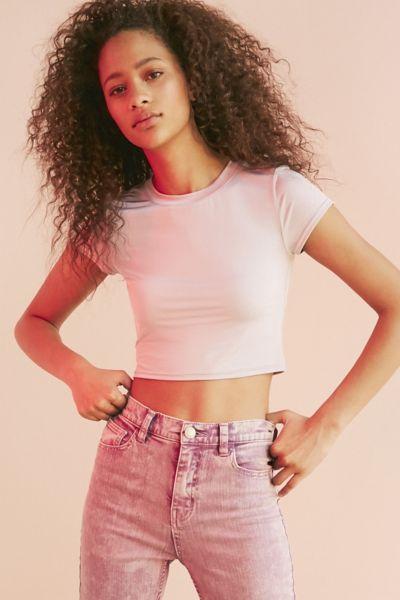 Silence + Noise Virtual Babe Cropped Tee