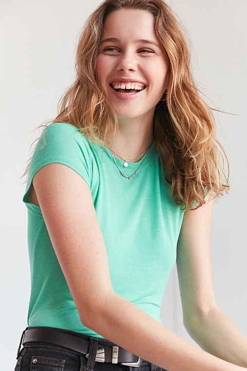 Urban Outfitters Bdg Stargazer Shrunken Tee,turquoise,xs
