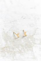 Urban Outfitters Seoul Little 24k Gold Plated Moon Post Earring