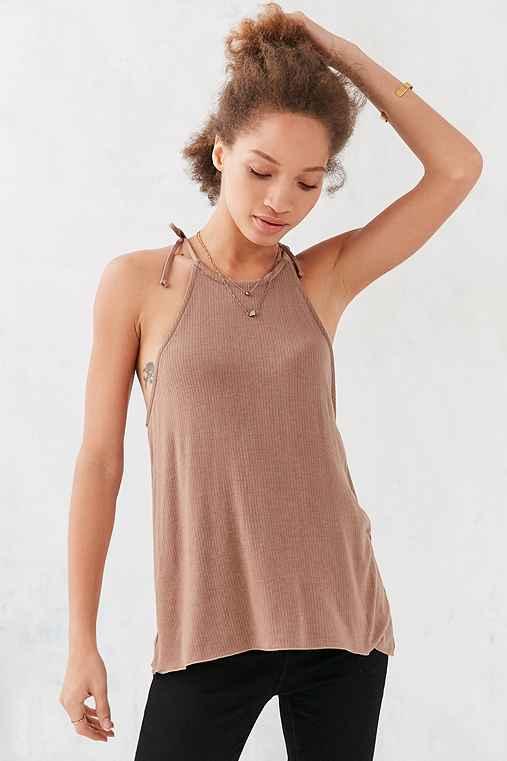Urban Outfitters Kimchi Blue Tuscan Tie-strap Cami,coral,s