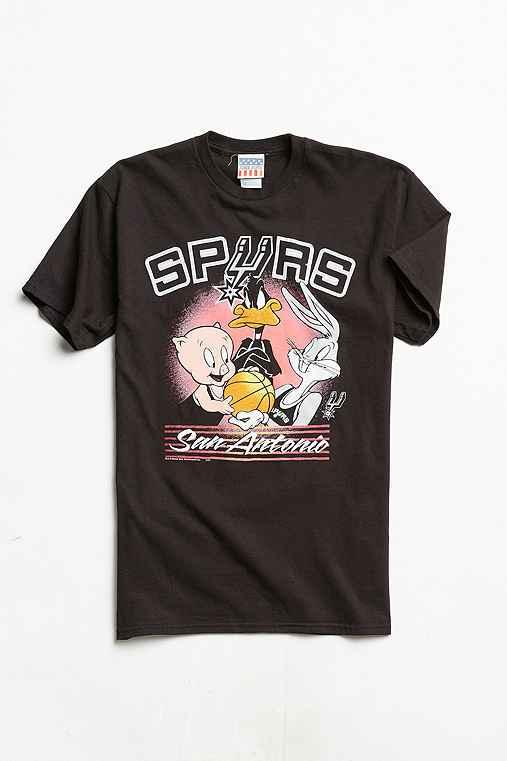 Urban Outfitters Junk Food Looney Tunes San Antonio Spurs Tee,black,xl