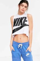 Urban Outfitters Nike Sportswear Essential Cropped Tank Top,white,xs