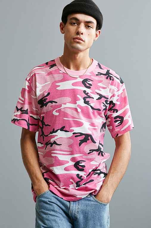 Urban Outfitters Rothco Camo Tee,red Multi,xl