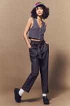 Urban Outfitters Silence + Noise Damian Coated Paperbag Pant