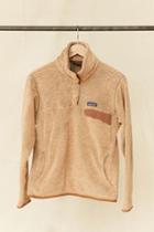 Urban Renewal Vintage Patagonia Tan Textured Fleece Pullover Jacket