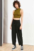 Urban Outfitters Silence + Noise Bronx Lantern Crop Pant,black,s