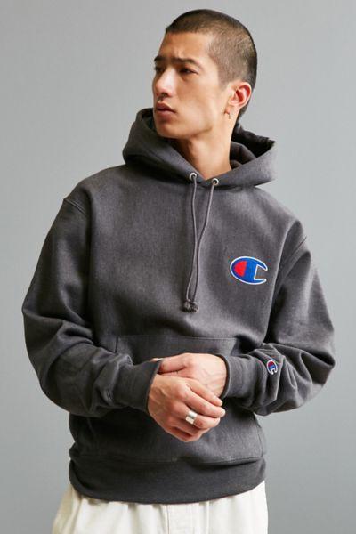 Urban Outfitters Champion Reverse Weave Big C Hoodie Sweatshirt