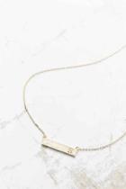 Urban Outfitters Initial Bar Necklace,s,one Size