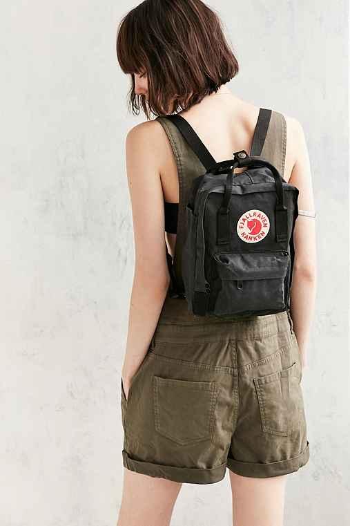 Urban Outfitters Fjallraven Kanken Mini Backpack,black,one Size