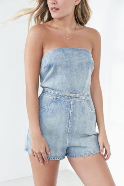 Bdg Strapless Denim Romper